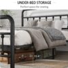 e7f50546-d0f1-4853-b868-4301c9dfd956.jpg Metal Bed Frame,Full Size Bed Frame With Headboard,Structurally Stable, Under Bed Storage,No Box Spring Needed,Black