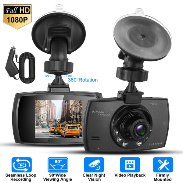 e96f14be-d905-453d-9bbe-87af2c6fcbbf.jpg Full HD 1080P Car DVR Recorder, 90 Degree Wide Angle Dashcam, Night Vision With Infrared Lights, Seamless Loop Recording, Support Up To 32G MMC Card