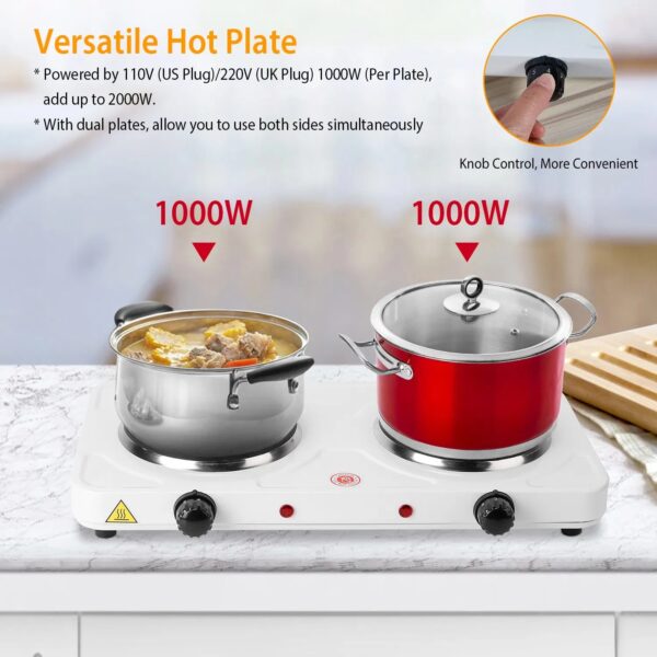 e9c27171-66cc-4b73-b597-a466b814178b.jpg 2000W Double Electric Burner Portable Dual Counter Stove Countertop Hot Plate Kitchen Cooker Stove With 5 Gear Temperature Control