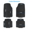 ea3d4304-4e25-4cc3-a86e-3af5830dc26d.jpg 1Set Automotive Floor Mats With Front And Rear PVC Rubber Floor Mats Heavy Duty Drive Vehicle Car Mats With Trimmable Design Fit Most Cars SUVs Trucks