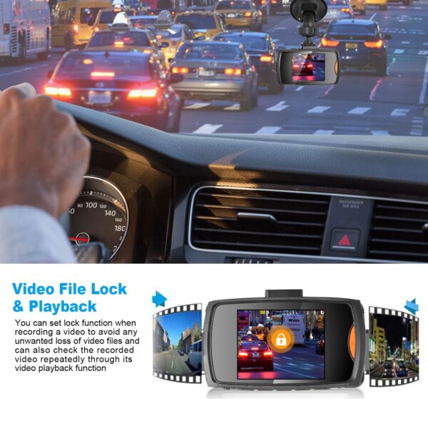 eec34bb0-70b0-4b13-a72c-cb361bf85fa7.jpg Full HD 1080P Car DVR Recorder, 90 Degree Wide Angle Dashcam, Night Vision With Infrared Lights, Seamless Loop Recording, Support Up To 32G MMC Card