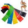 Resistance Bands Loop Set Of 5 Exercise Strength Workout Fitness Yoga Booty Band Training
