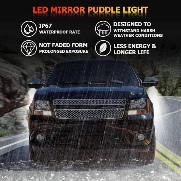 f1c6ab3f-6b2b-421c-9a6b-baf7c8af6dda.jpg 2X LED Side Mirror Puddle Lights For 07-14 Yukon Sierra Tahoe Avalanche Escalade
