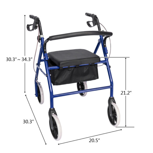 Iron Pipe Nylon Cloth Basket 286lbs, Blue And Black Color For Driving Assistance