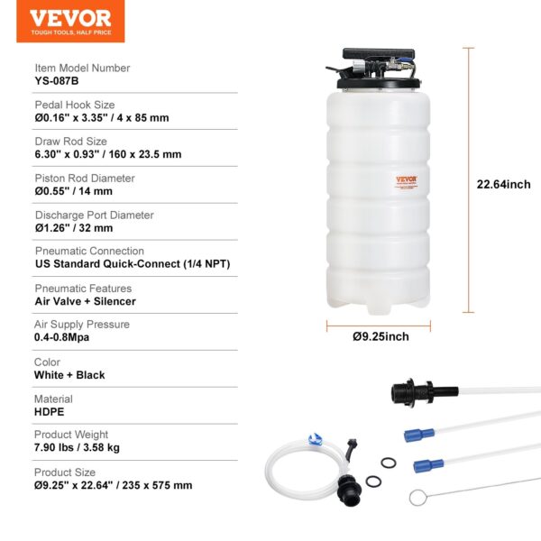 Oil Extractor Change  For Automotive Fluids Vacuum Evacuation