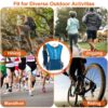 1Pc Sport Hydration Vest Running Backpack With 15oz 50oz Water Bladder Adjustable Strap Storage Bag For Trail Running Marathon Race Hiking