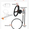 Outboard Steering System 13' Outboard Rotary Steering System 13 Feet Boat Steering Cable With 13" Wheel Durable Marine Steering System