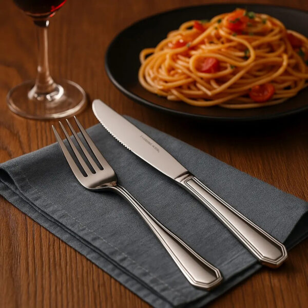 f621e789-2d15-429b-b8fb-750455eaa51c.jpg 16 Piece Luxury High-end Silver Tableware Family Utensil Set - Stainless Steel 4-person Utensil Service Including Fork, Knife, Spoon, And Teaspoon - Durable, Elegant, Rust Proof Utensil Set, USPS Ship