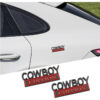 2pack Cowboy Edition Emblems, Seabee Emblem 3D Badge Decal Car Truck SUV,Refrigerator Sticker,Window Display Stickers,Bicycles, Laptops, Fridges