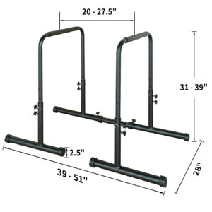 f7385270-4776-40b1-957b-ebbe554d15a4.jpg Power Tower Dip Station Pull Up Bar Stand Adjustable Height Heavy Duty Multi-Function Fitness Training Equipment