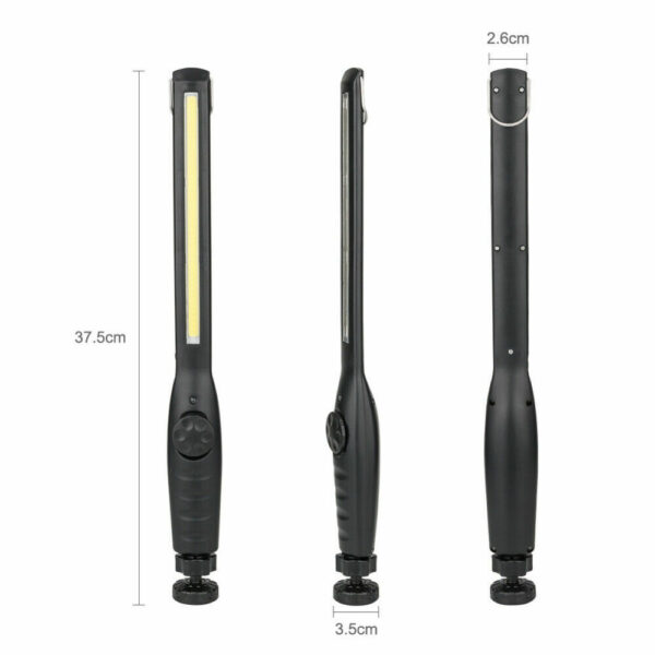 LED USB Rechargeable Work Light Magnetic Flashlight Flexible Cordless Torch Automotive Inspection Light
