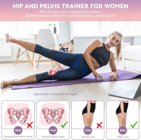 Thigh Stretch Inner Thigh Toner & Leg Exerciser For Women Men Home Workout Portable Fitness Equipment For Core Lower Body Strength Training