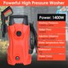fd436edd-6f84-45cd-ba76-81923fe56bcb.jpg 1Pc Electric High Pressure Washer 1740PSI Powerful Car Washer Pressure Cleaner With Adjustable Spray Nozzle Soap Dispenser IPX5 Waterproof For Patio Garden Driveway
