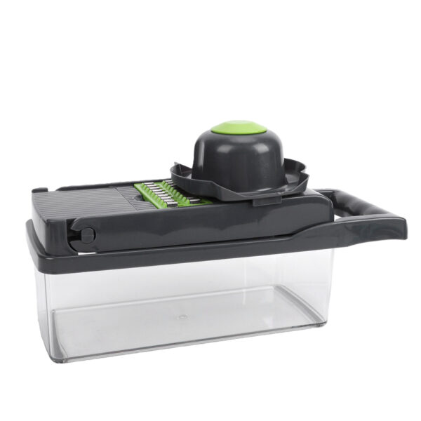 Vegetable Chopper With 1.5L Container Manual Food Veggie Cutter Kitchen Gadgets For Potatoes Tomatoes Cucumbers Carrots