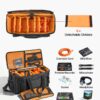 fe7e8059-466d-4df9-8484-00e95c9ae372.jpg Rolling DJ Cable Bag, 1680D, Padded File Gig Bag With Wheels, 6 Detachable Divider, Travel Storage Music Gear Case, For Professional DJ Gear, Musical Instrument And Accessories, Sound Equipment
