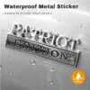 fe85a4d5-8b94-4370-af0b-8ffe47bffb67.jpg 2pcs Patriot Edition Emblems, Emblem 3D Badge Decal Car Truck SUV,Refrigerator Sticker,Window Display Stickers,Bicycles, Laptops, Fridges
