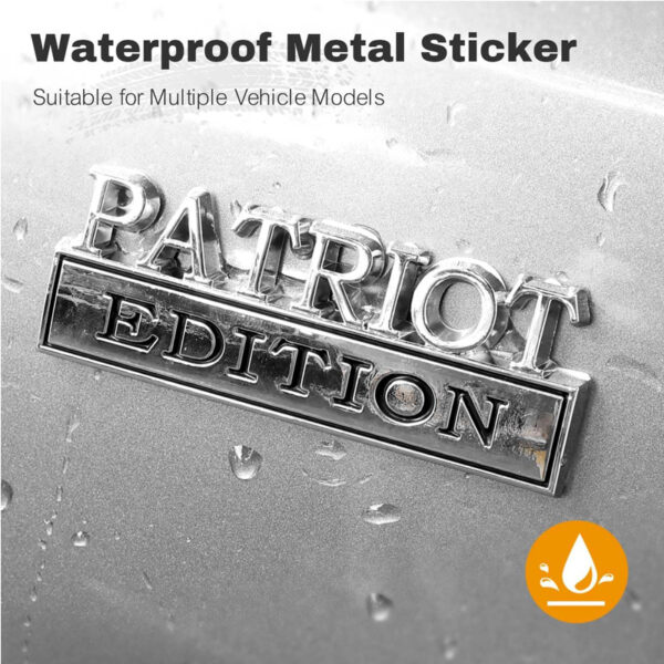 fe85a4d5-8b94-4370-af0b-8ffe47bffb67.jpg 2pcs Patriot Edition Emblems, Emblem 3D Badge Decal Car Truck SUV,Refrigerator Sticker,Window Display Stickers,Bicycles, Laptops, Fridges
