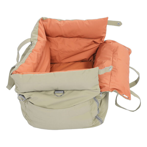 fee8ca78-4a0e-41e1-84eb-397dde257d6b.jpg Car Pet Bed Portable Travel Outdoor Detachable Washable Pet Car Seat With Harness For Dogs Cats