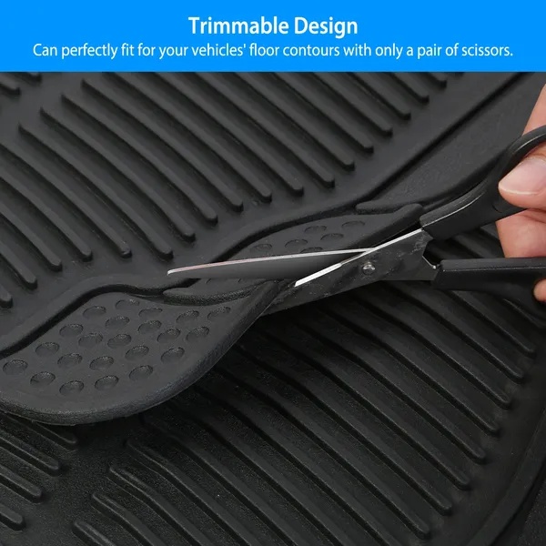 ffeb2a74-716c-49c7-8d22-615e476c5c3d.jpg 4Pcs Automotive Floor Mats Front And Rear PVC Rubber Floor Mats Heavy Duty Drive Vehicle Car Mats With Trimmable Design Fit Most Cars SUVs Trucks
